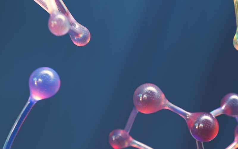 An abstract model of connected molecular shapes.